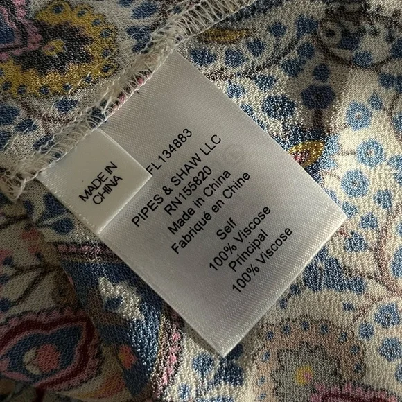 VERONICA BEARD | Sura Printed Crepe de Chine Blouse in Multicolor | Size 4 - Picture 12 of 13